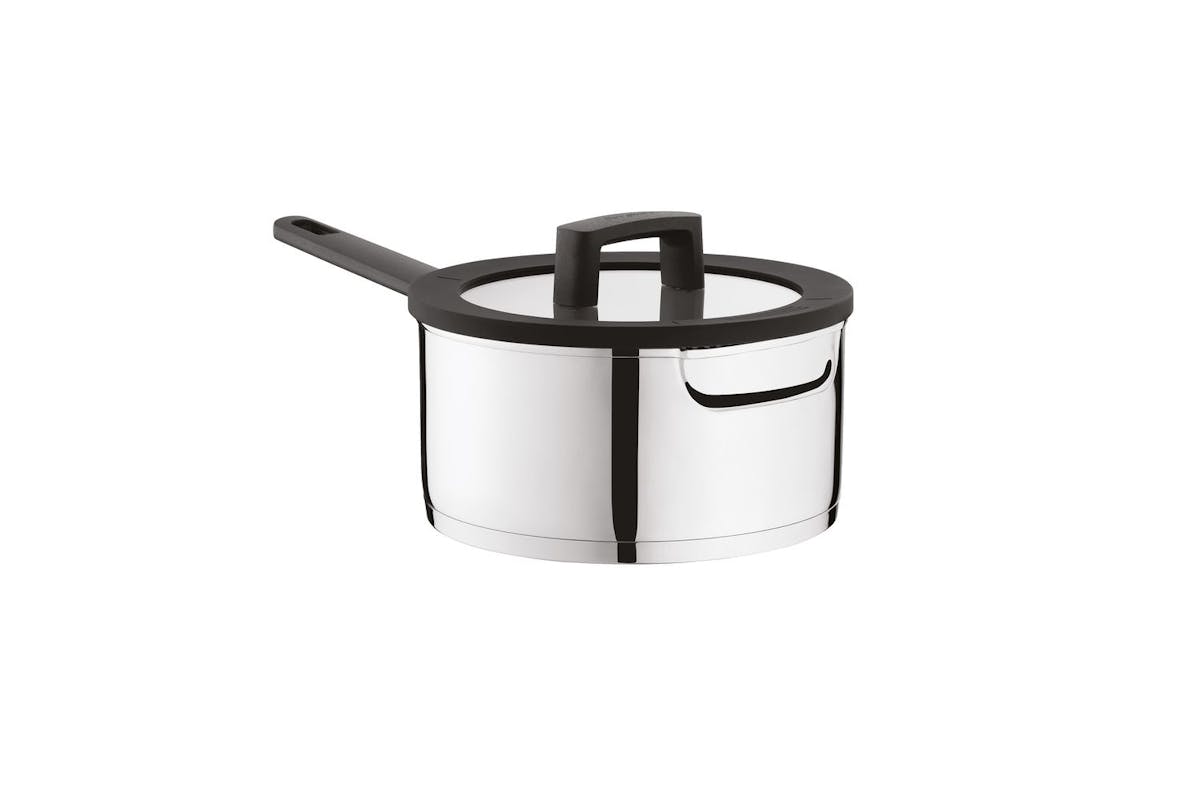 Berghoff 63 Pc Stainless Steel Pot Set | Pots And Pans | 18/10 Stainless Steel | Glass Lids | Black Handles | 20 Cm Casserole | 24 Cm Stock Pot-6
