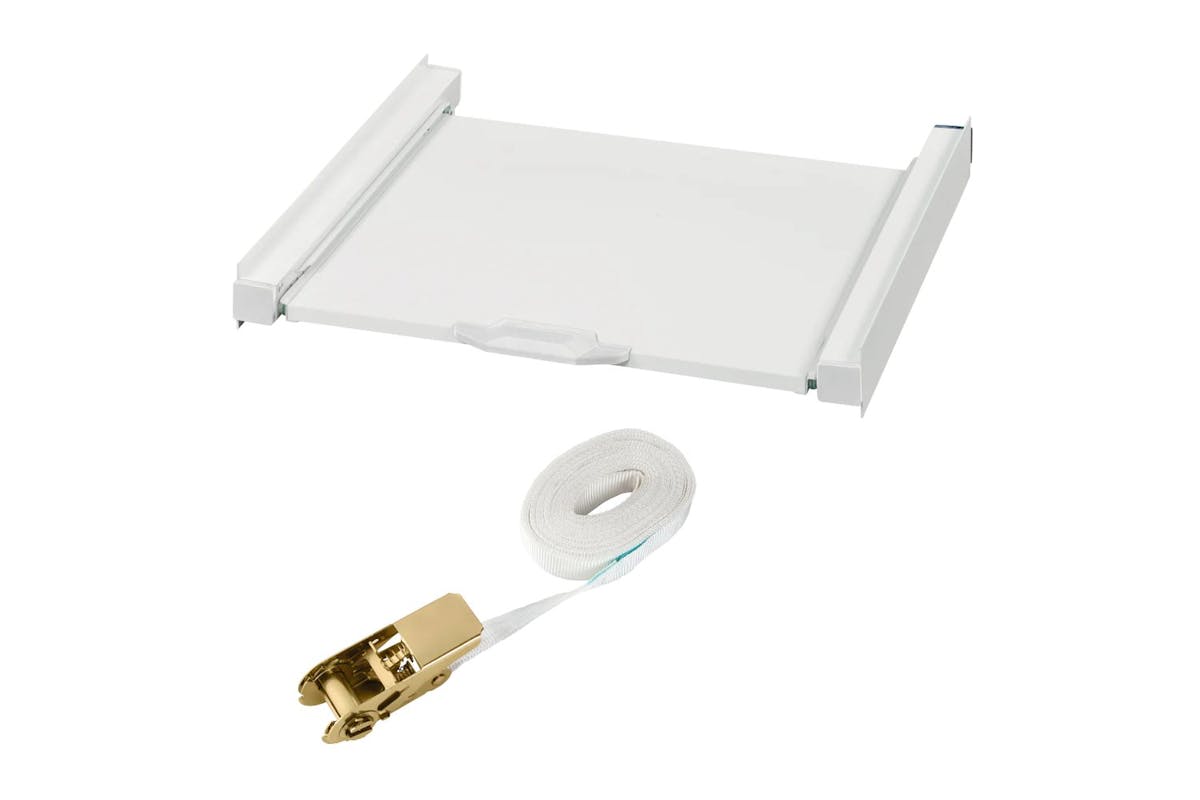 Xavax Intermediate Frame For Washing Machine And Dryer With Pull-out Shelf | Laundry Accessory | Metal | 60 X 55.5 Cm-3