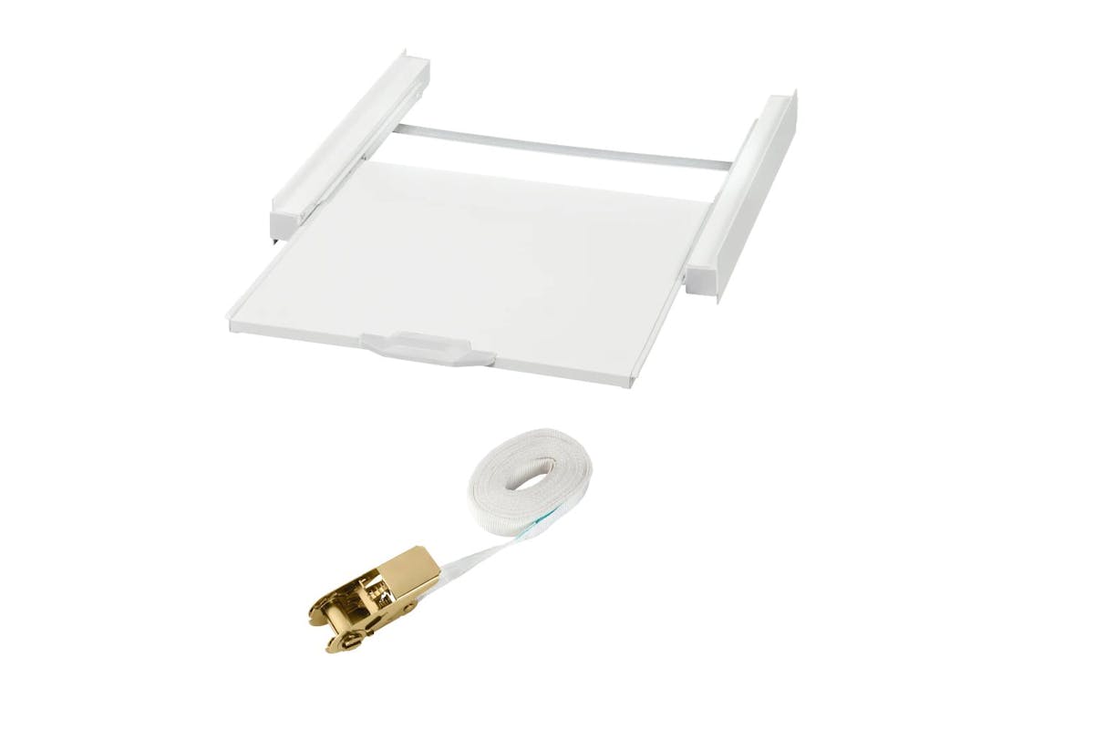Xavax Intermediate Frame For Washing Machine And Dryer With Pull-out Shelf | Laundry Accessory | Metal | 60 X 55.5 Cm-4