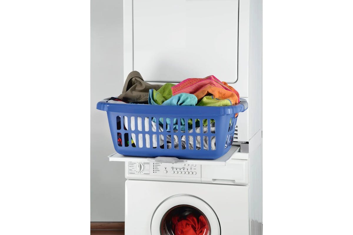 Xavax Intermediate Frame For Washing Machine And Dryer With Pull-out Shelf | Laundry Accessory | Metal | 60 X 55.5 Cm-8