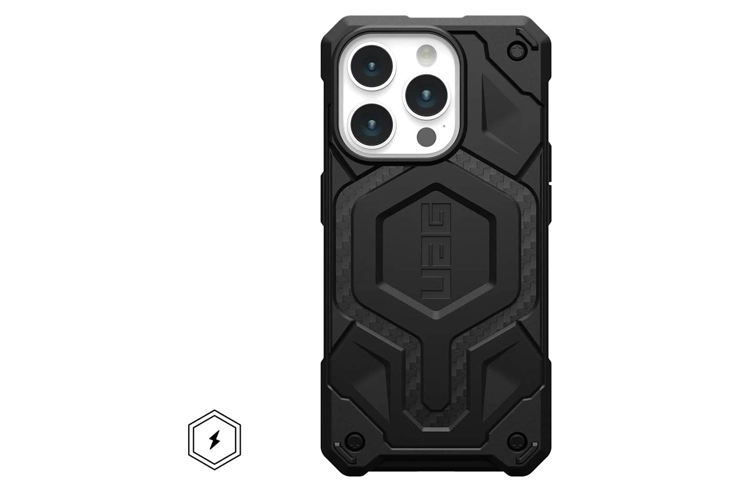 UAG Monarch Pro for Magsafe iPhone 15 Pro Case | Carbon Fiber