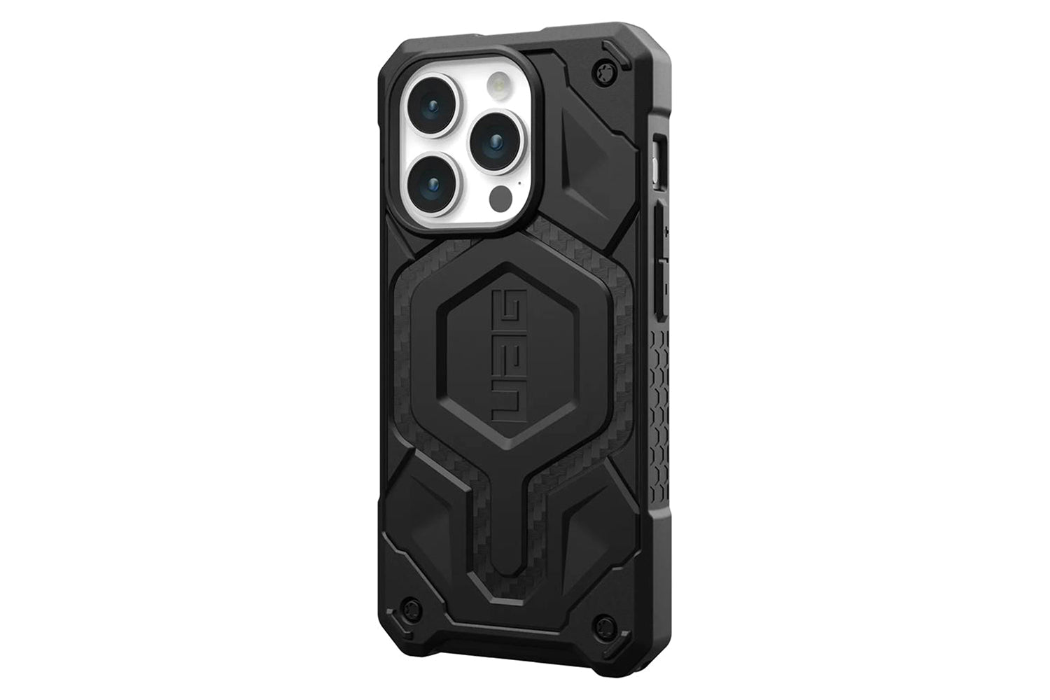 UAG Monarch Pro for Magsafe iPhone 15 Pro Case | Carbon Fiber-2