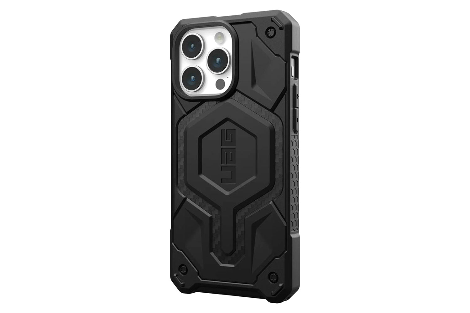 UAG Monarch Pro for Magsafe iPhone 15 Pro Max Case | Carbon Fiber-2