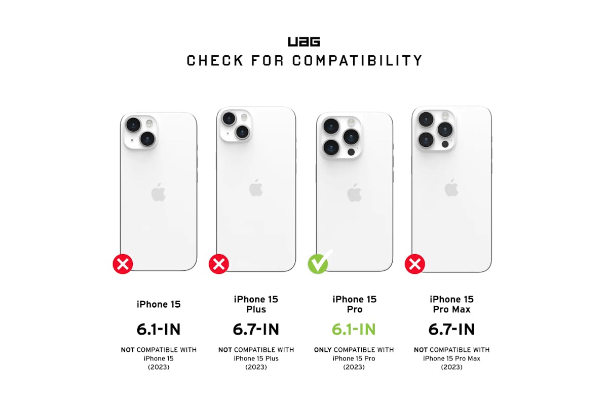 UAG Essential Armor for Magsafe iPhone 15 Pro Case | Olive Drab-4