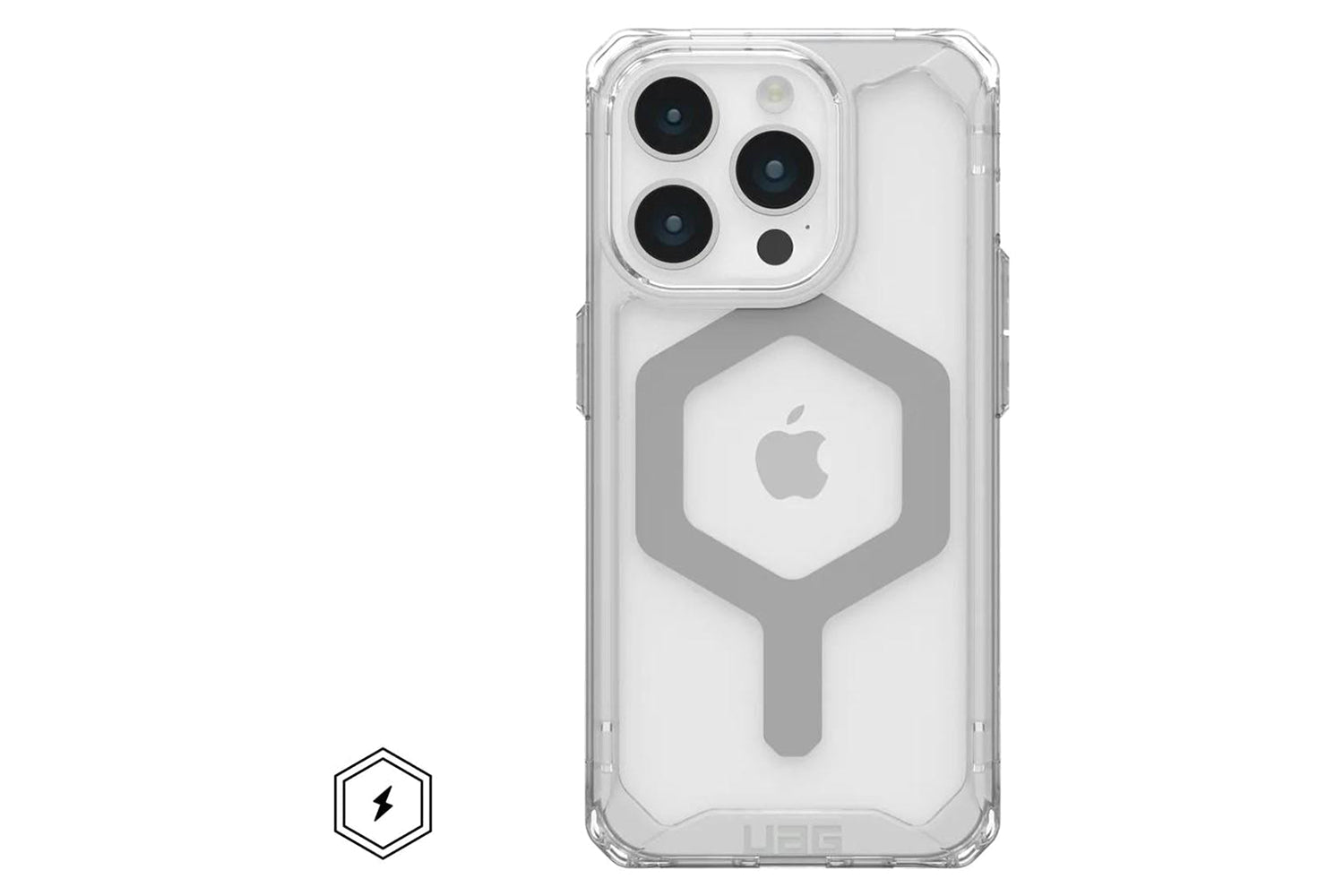 UAG Plyo for Magsafe iPhone 15 Pro Case | Ice/Silver-9