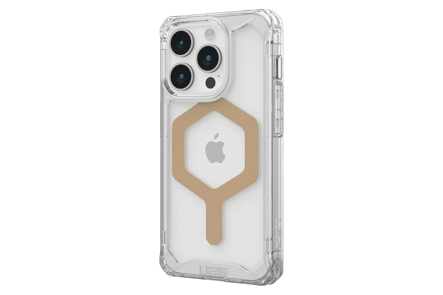 UAG Plyo for Magsafe iPhone 15 Pro Case | Ice/Gold-2