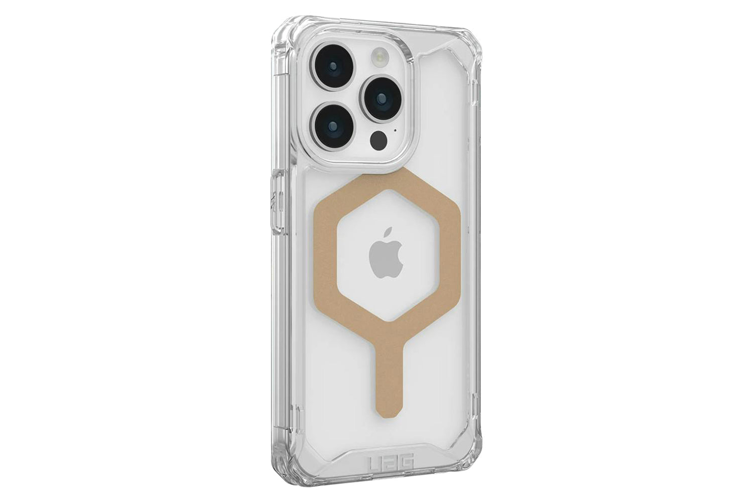 UAG Plyo for Magsafe iPhone 15 Pro Case | Ice/Gold-4