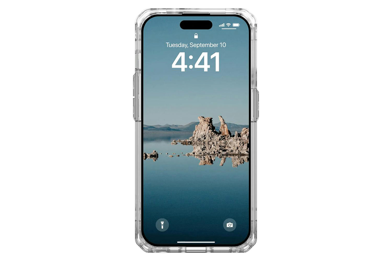 UAG Plyo for Magsafe iPhone 15 Pro Case | Ice/Gold-5