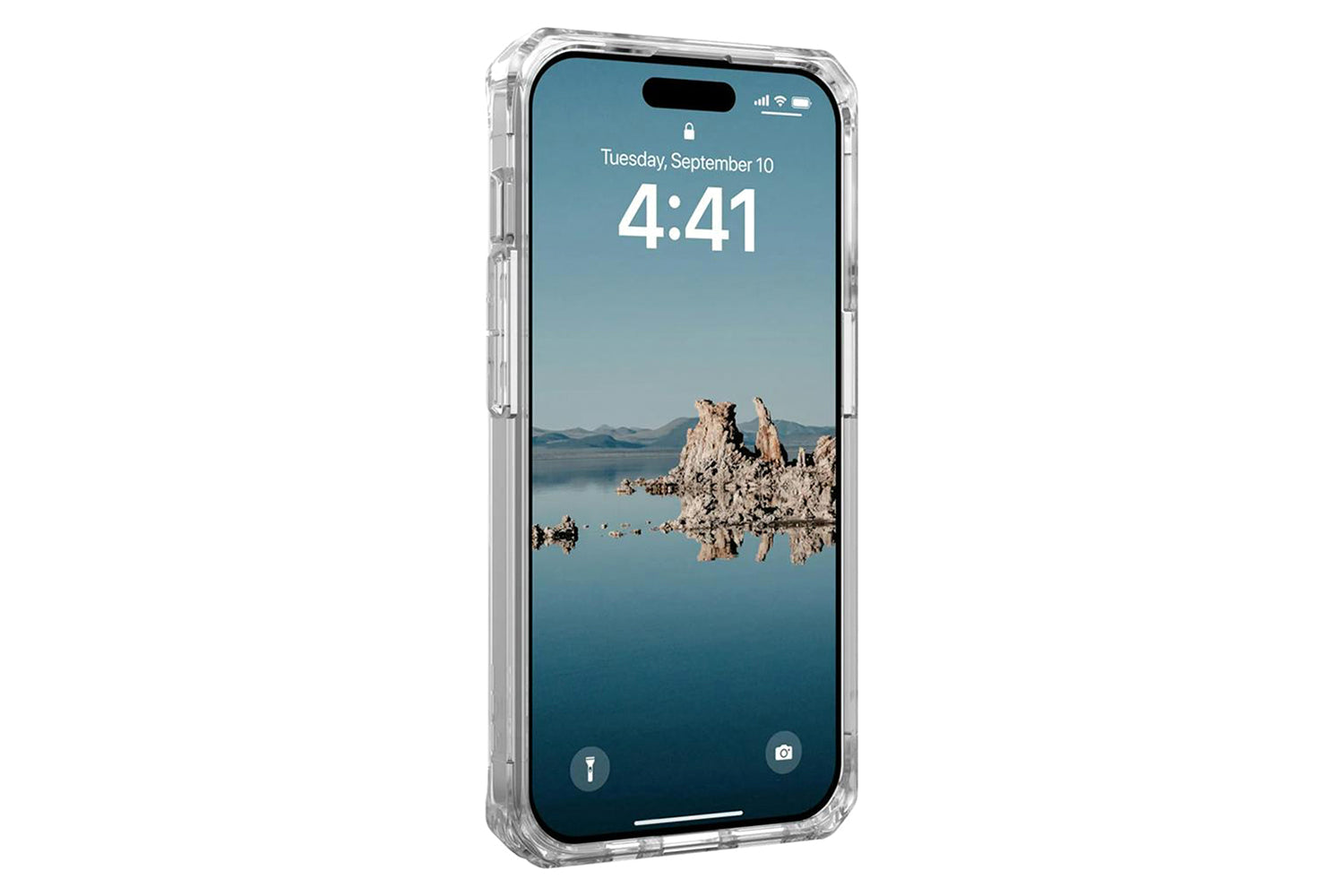 UAG Plyo for Magsafe iPhone 15 Pro Case | Ice/Gold-7