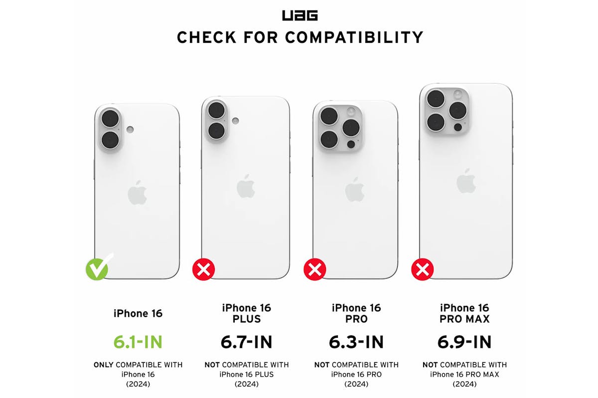 UAG Essential Armor iPhone 16 Case | Black-7