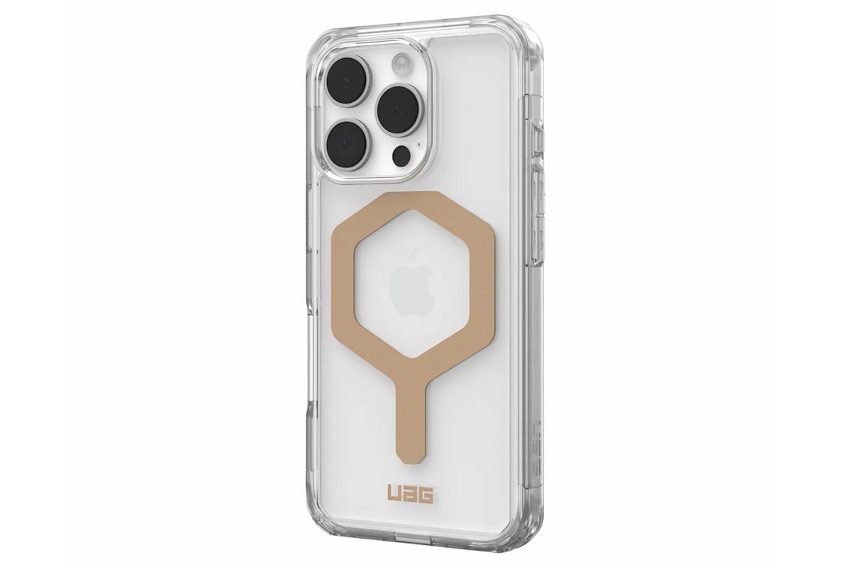 UAG Plyo iPhone 16 Pro MagSafe Case | Ice/Gold-3