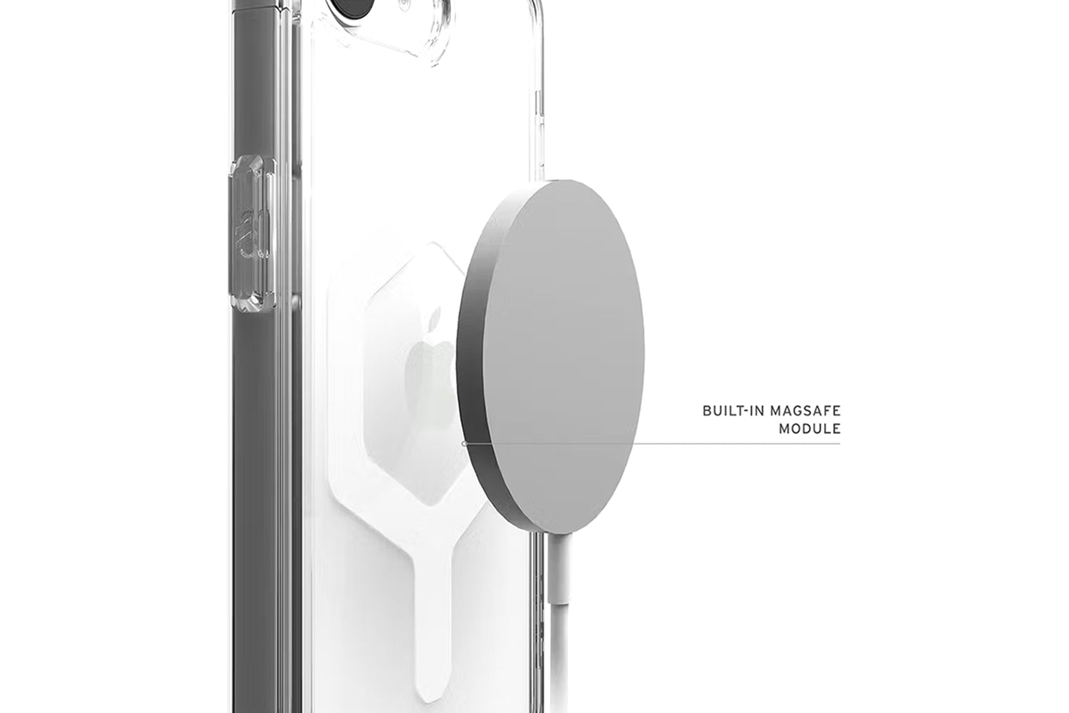 UAG Plyo for Magsafe iPhone 16e Case | Ice/White-4