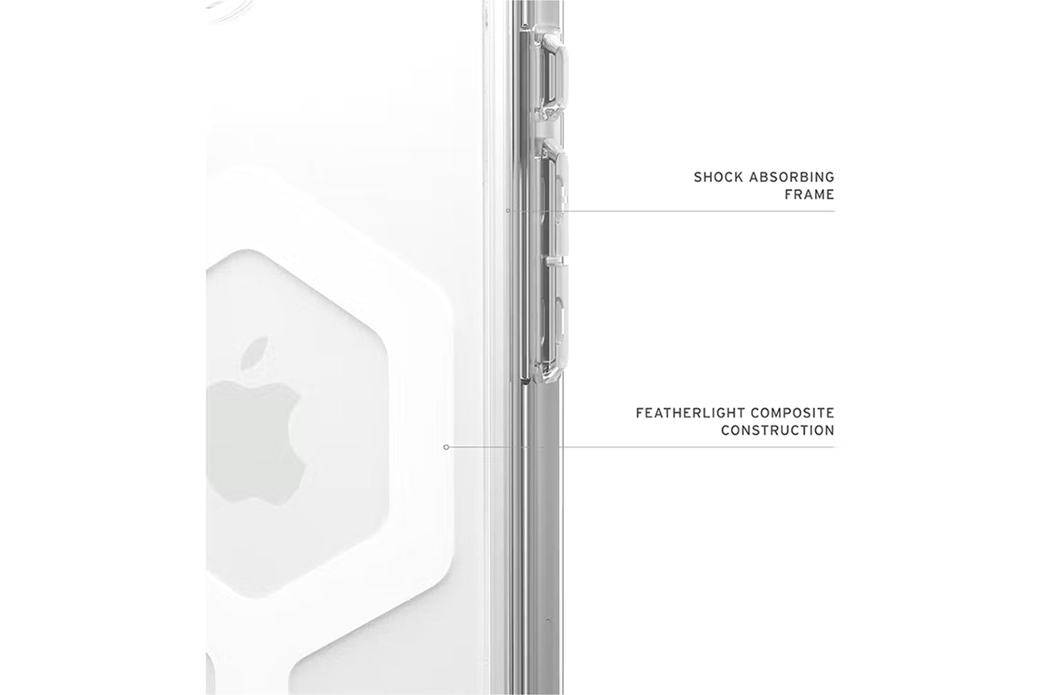 UAG Plyo for Magsafe iPhone 16e Case | Ice/White-7