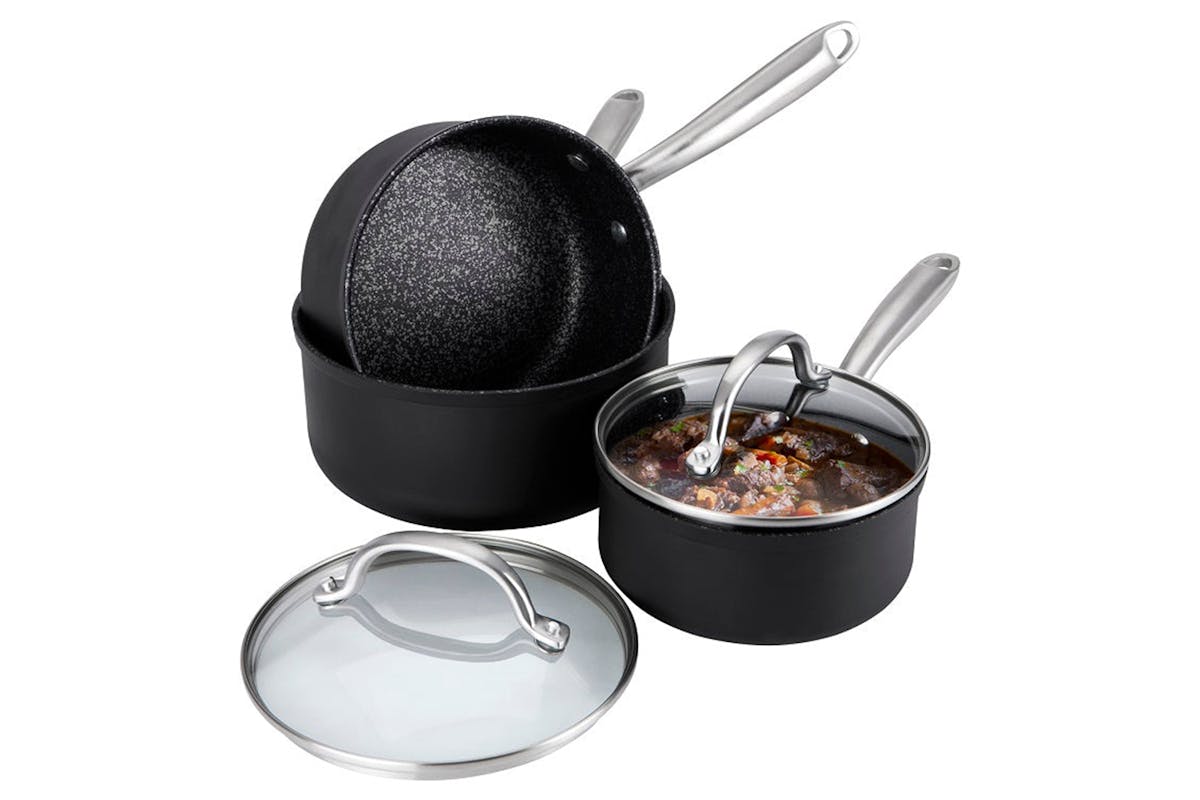 Prestige Scratch Guard Non Stick Saucepan Set | 3 Piece-2