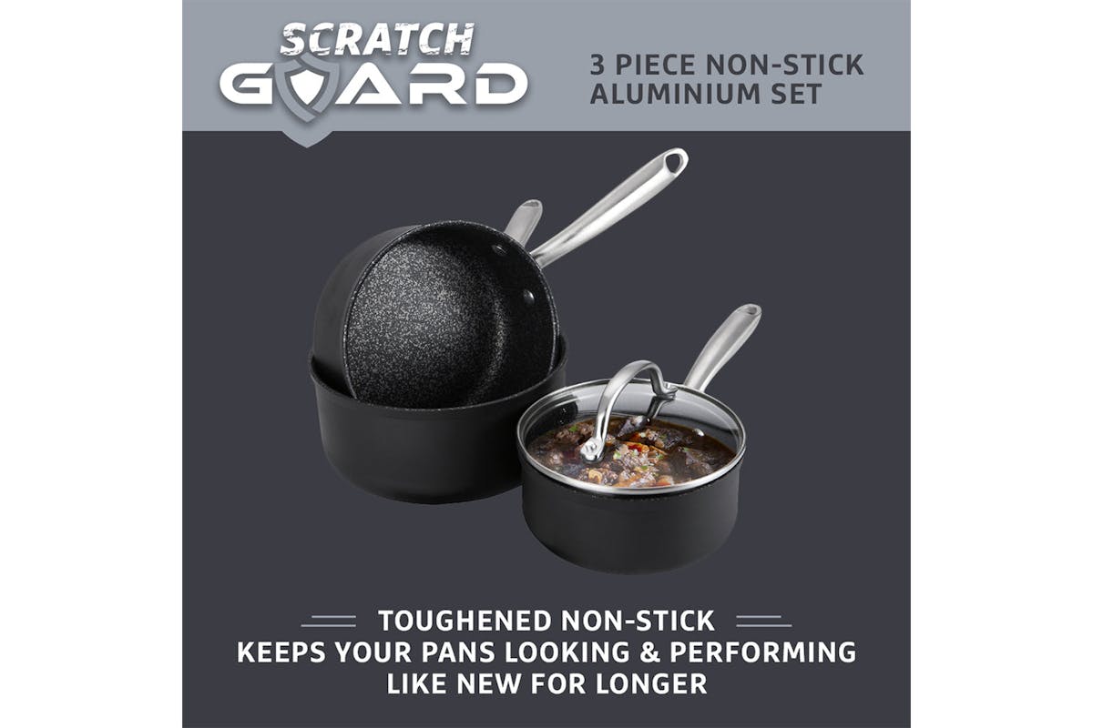 Prestige Scratch Guard Non Stick Saucepan Set | 3 Piece-4