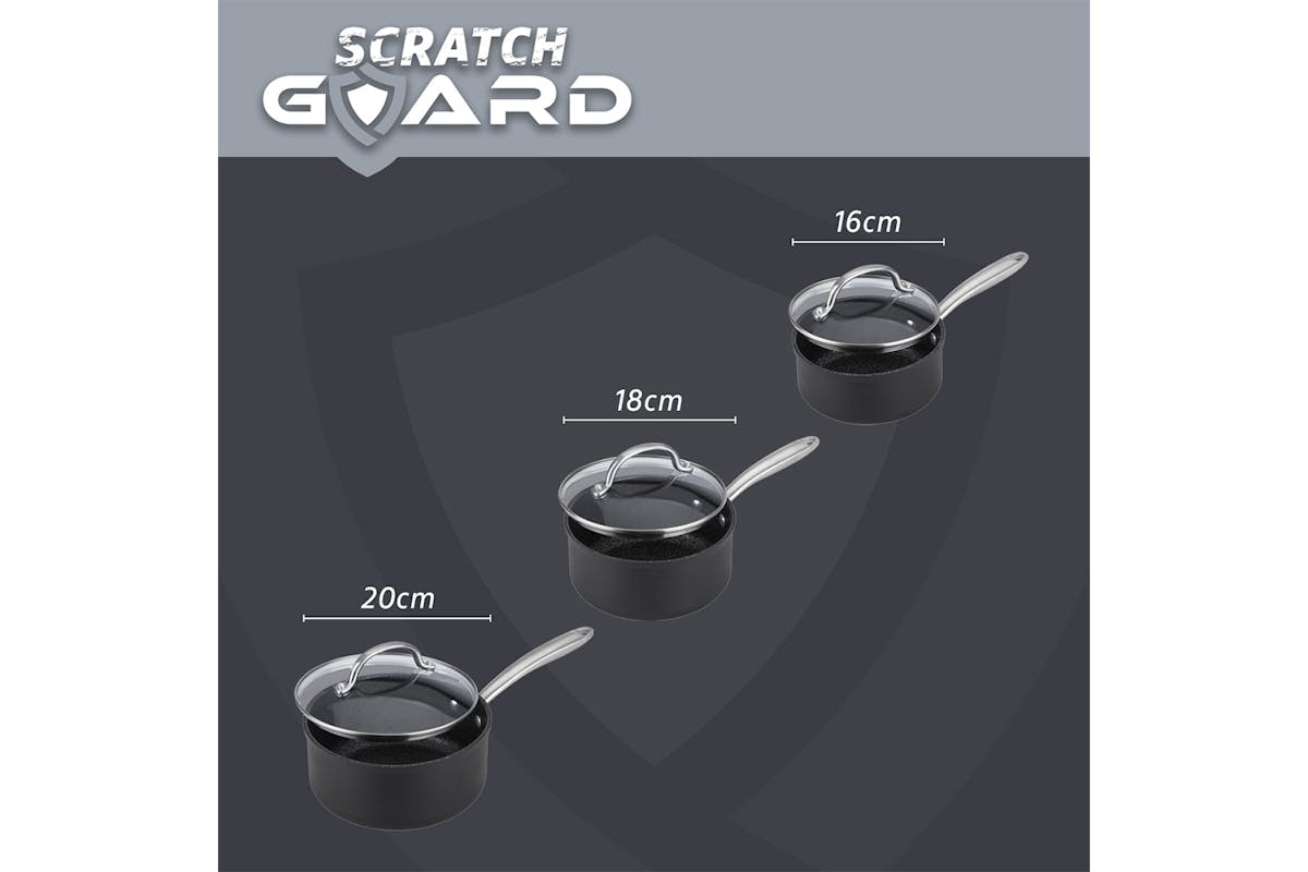 Prestige Scratch Guard Non Stick Saucepan Set | 3 Piece-5