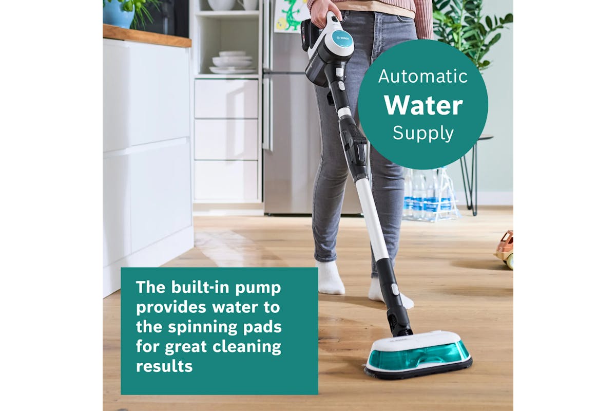 Bosch Rechargeable 2 in 1 Vacuum and Mop Unlimited 7 Aqua | White-12