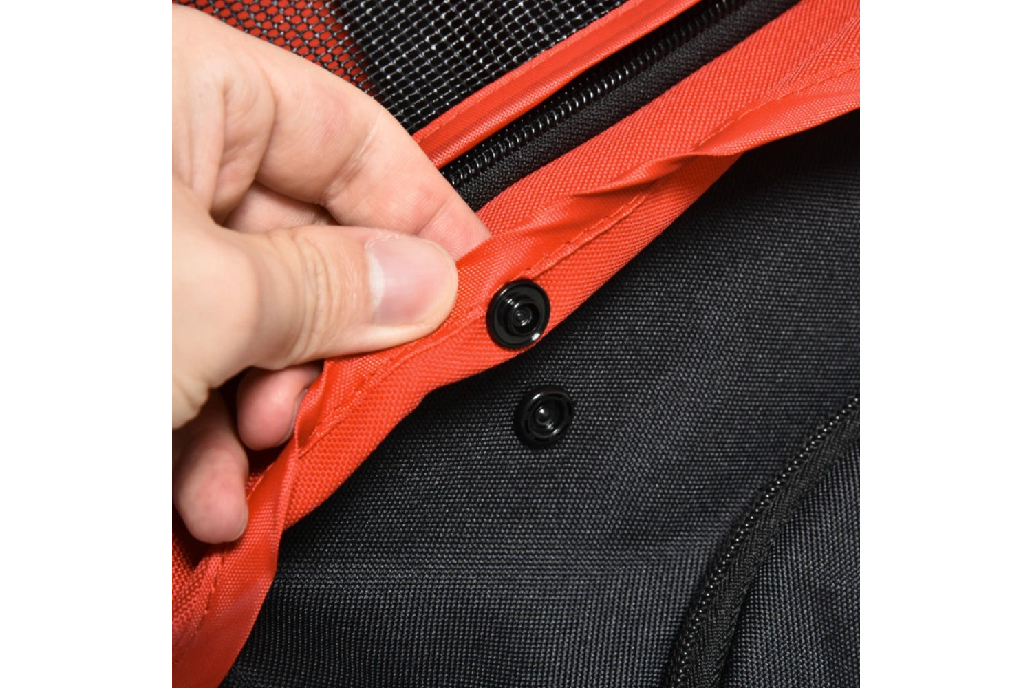 PawHut Oxford Cloth Pet Stroller | Red/Black-7
