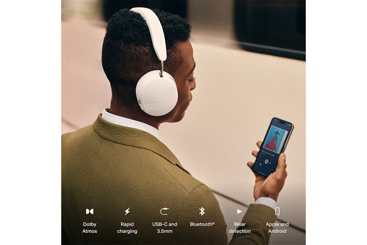 Sonos Ace Over-Ear Wireless Active Noise Cancelling Headphones | White-9