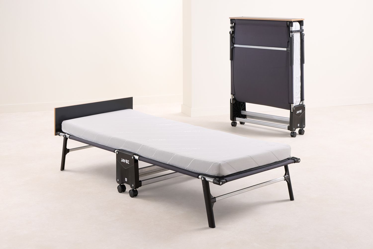 JAY-BE RE80 Rollaway Folding Bed | Single | Steel Frame | 80cm