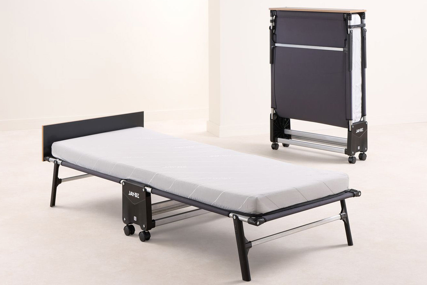 JAY-BE Rollaway Folding Guest Bed | Single | Black