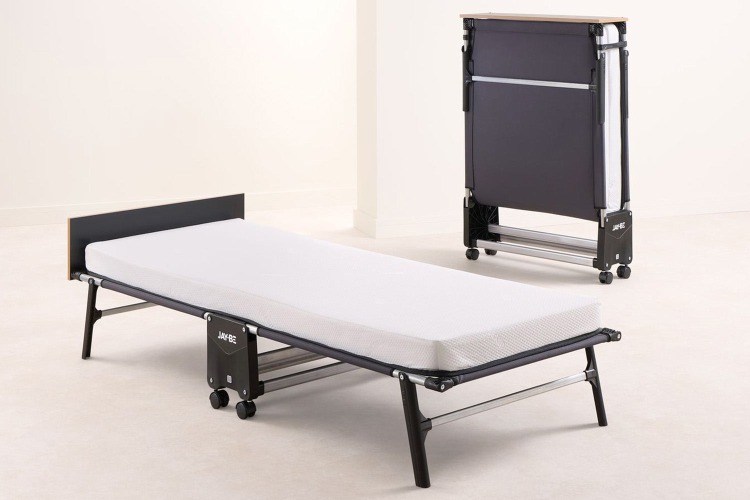 JAY-BE Rollaway Memory Folding Guest Bed | Single | Black