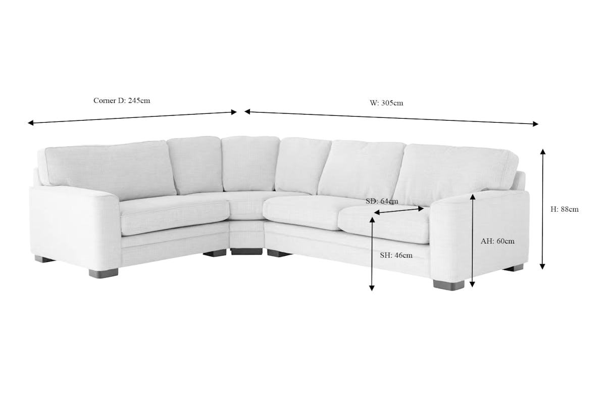 Eden Corner Sofa | White-5