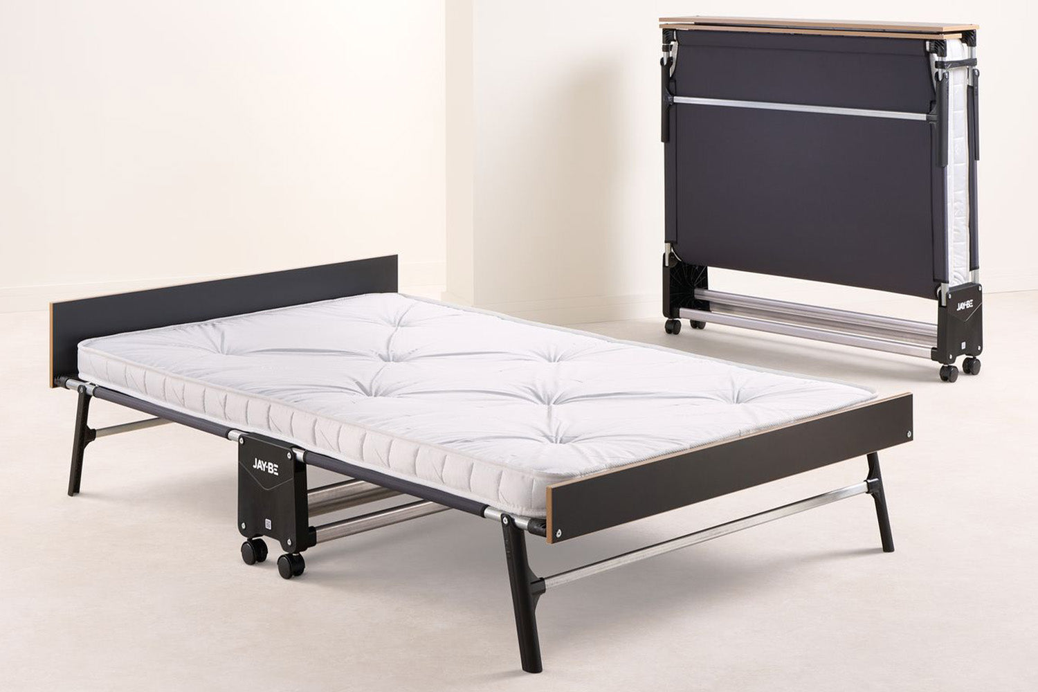 JAY-BE Grand Folding Guest Bed | Small Double | Black