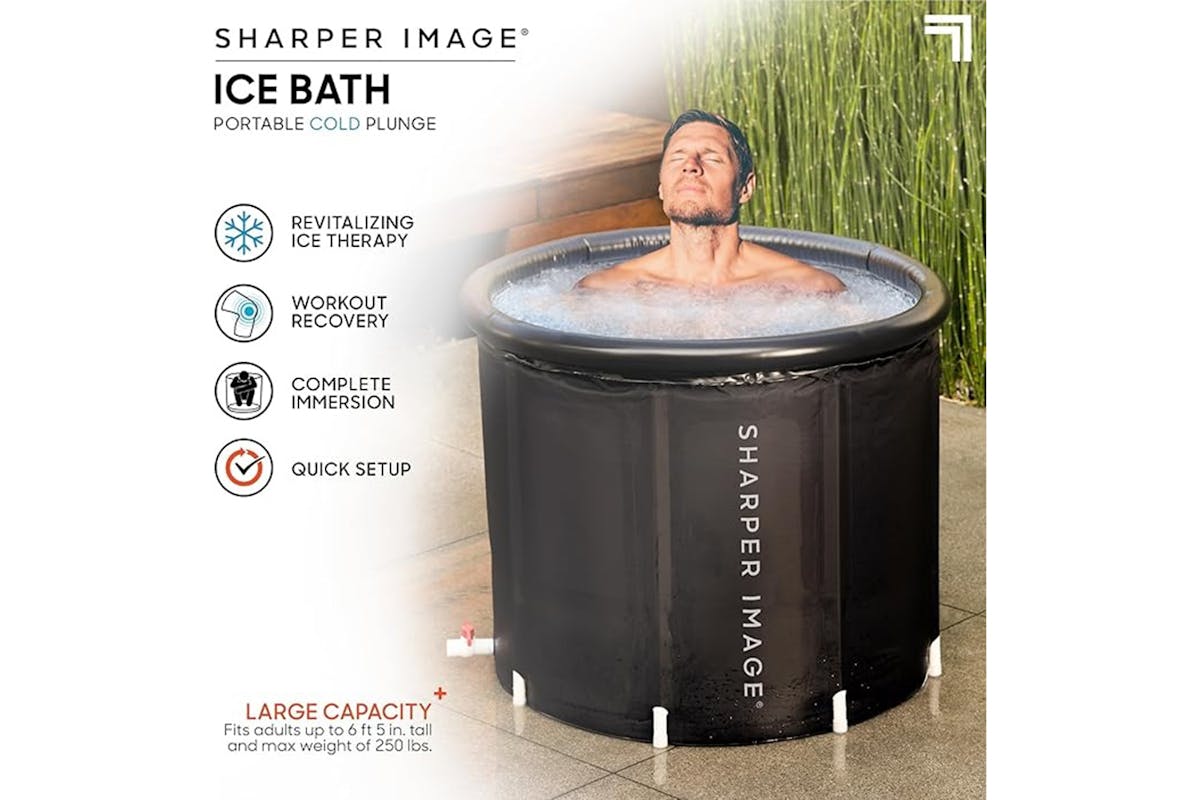 Sharper Image 31.5" Portable Ice Bath Cold Plunge for Workout Recovery-2