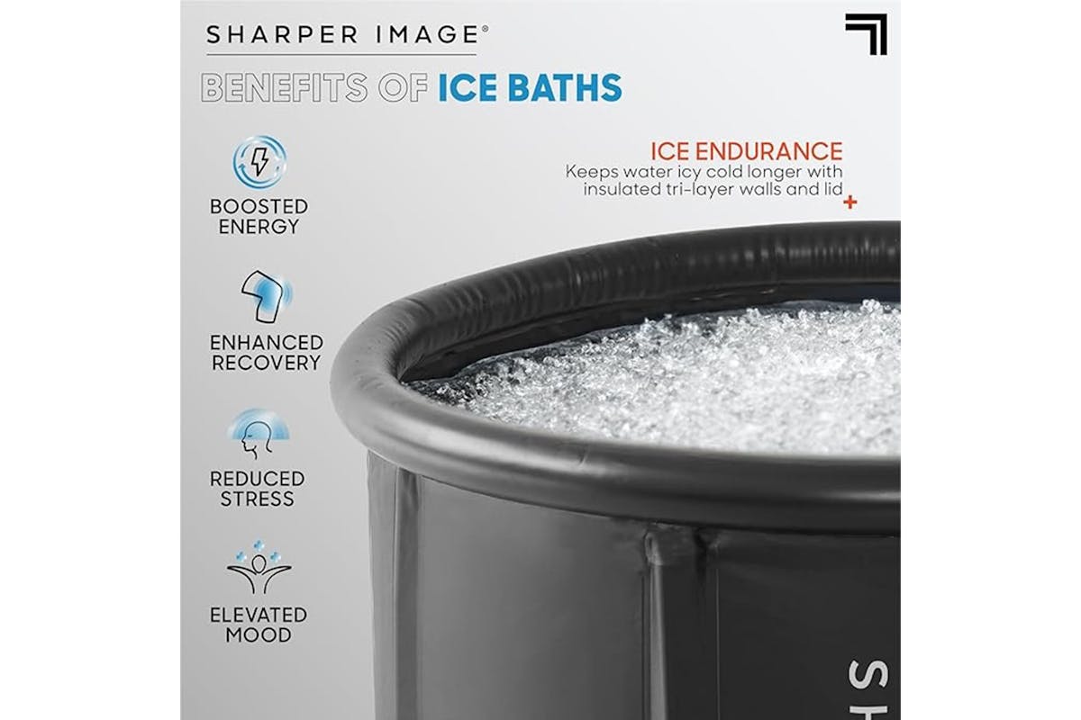 Sharper Image 31.5" Portable Ice Bath Cold Plunge for Workout Recovery-3