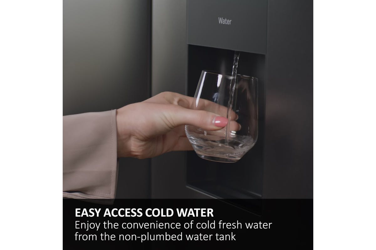Haier American Fridge Freezer | HSR3918EWPG(UK)-3