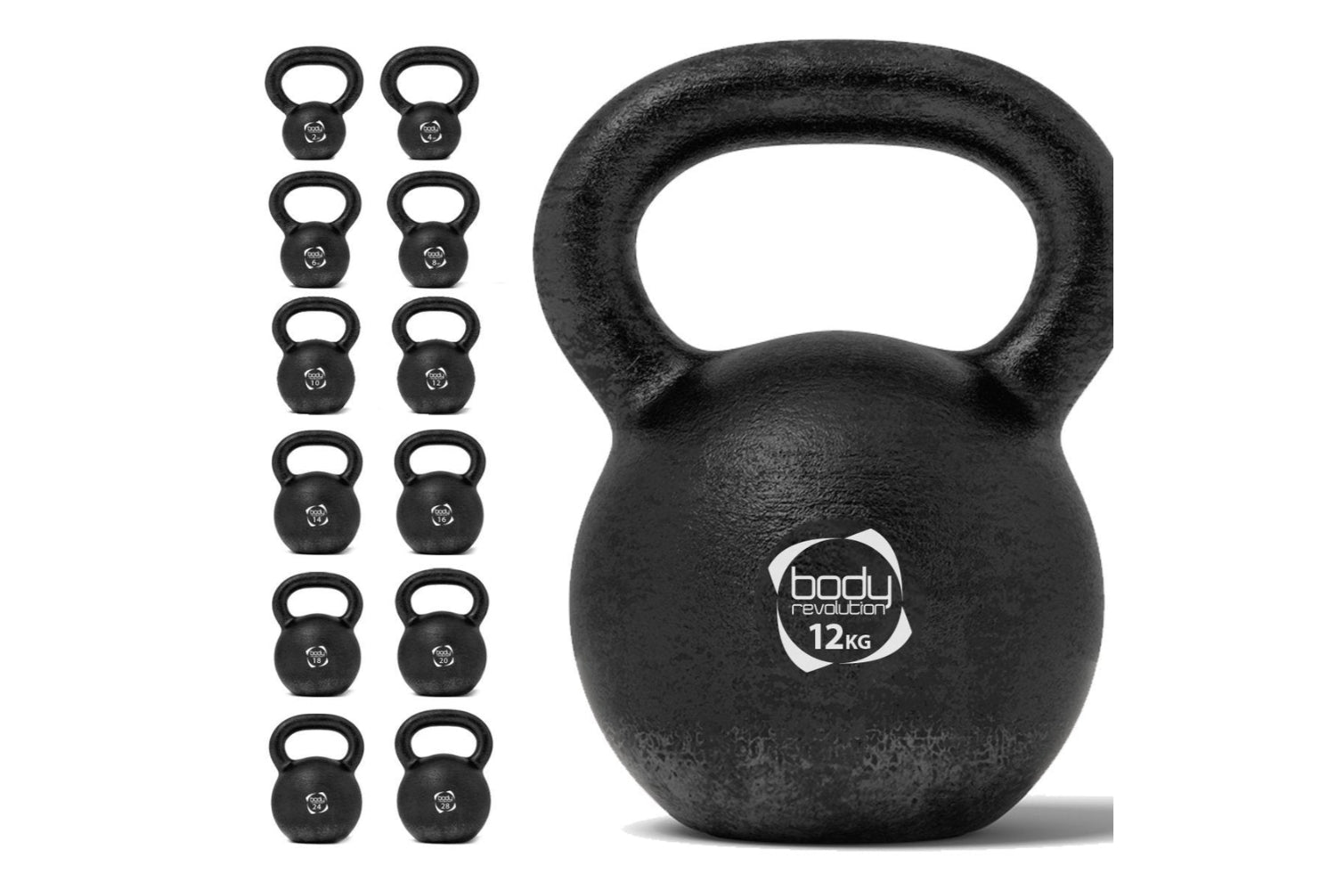 Monstershop Body Revolution Cast Iron Kettlebells | 12kg