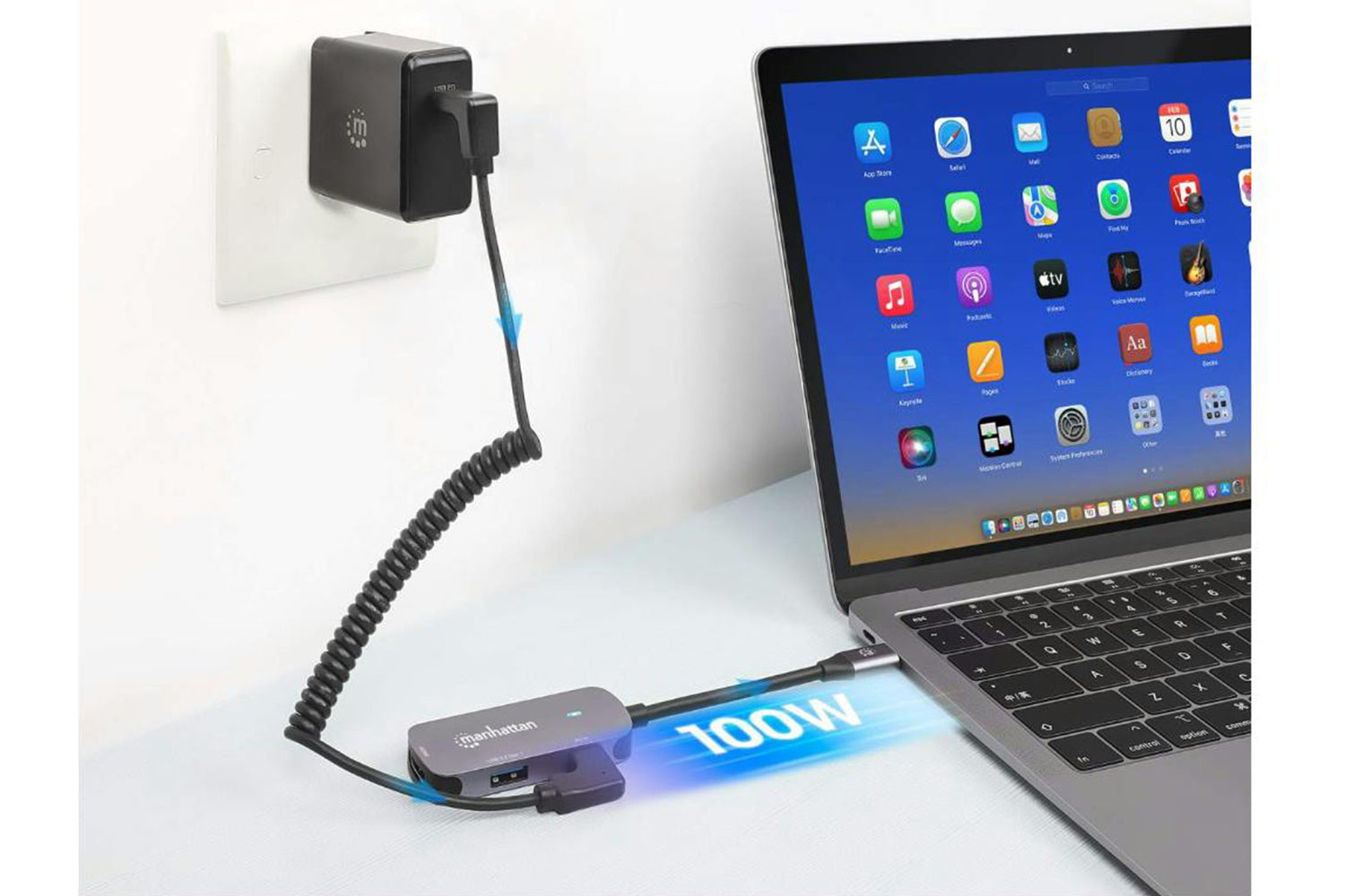 Manhattan 3-in-1 USB-C to HDMI Docking Converter with Power Delivery-10