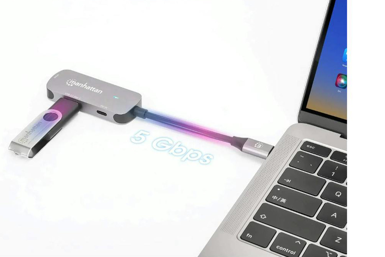 Manhattan 3-in-1 USB-C to HDMI Docking Converter with Power Delivery-8