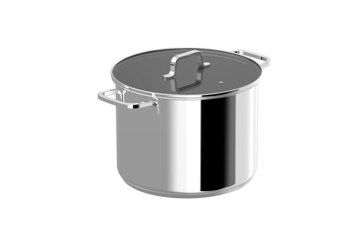 Berghoff Covered Stockpot Helix 26cm 10ltr | Stockpot | Stainless Steel | 26cm