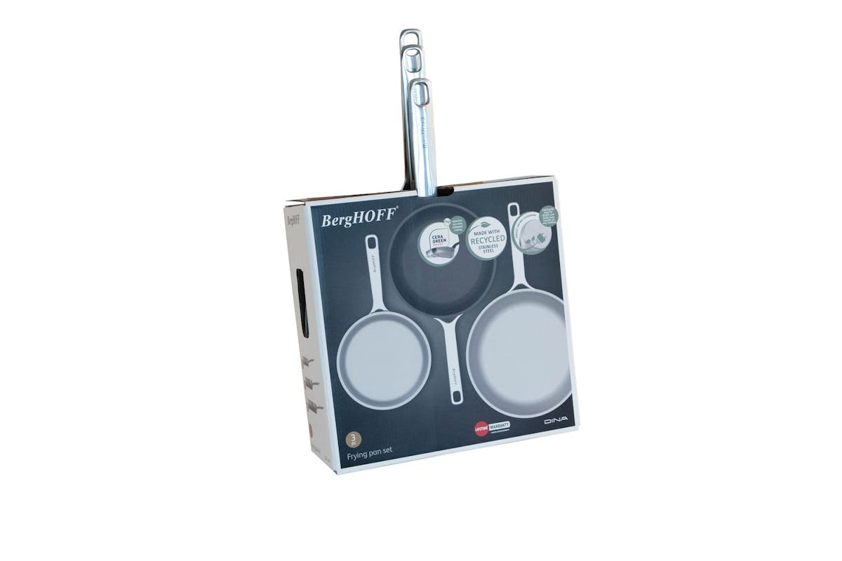 Berghoff Helix Frying Pan Set | Stainless Steel | 3 Piece-4