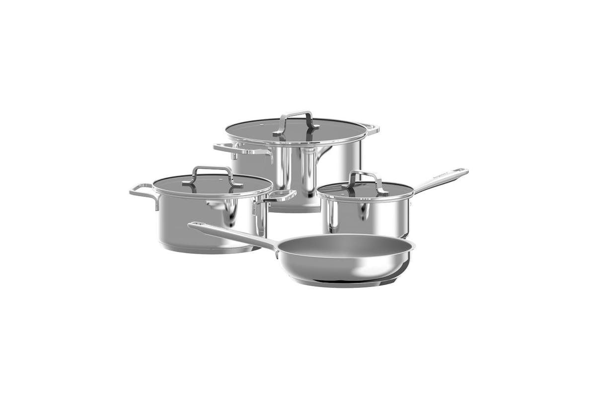 Berghoff Helix 7 Piece Cookware Set | Stainless Steel | Multi-size