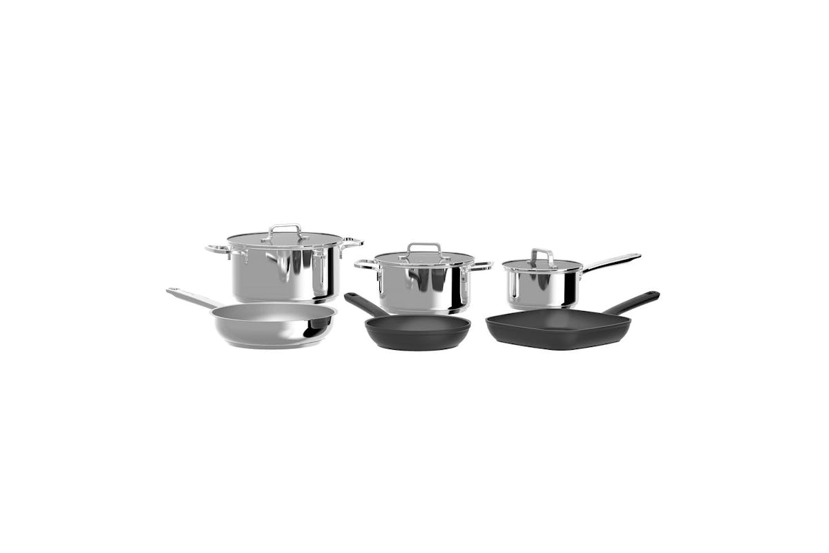 Berghoff 9pc Cookware Set Helix | Cookware Set | Recycled Stainless Steel & Aluminium | Multi-size-2