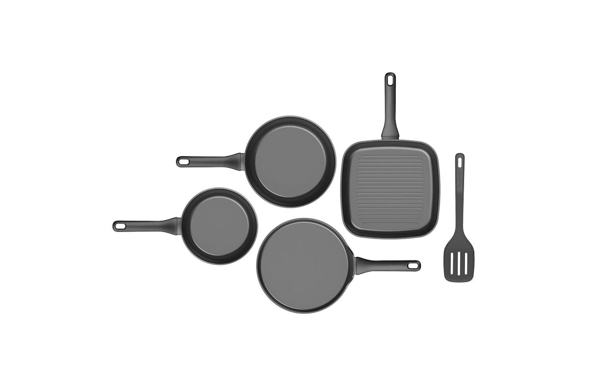 Berghoff Helix Frying Pan Set With Turner | Non-stick Recycled Aluminium | 4 Piece-3