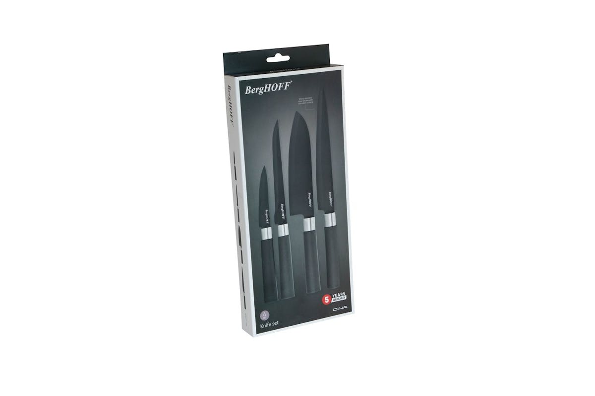 Berghoff Dna Prime 4 Piece Knife Set | Kitchen Knives | Stainless Steel | Black-4