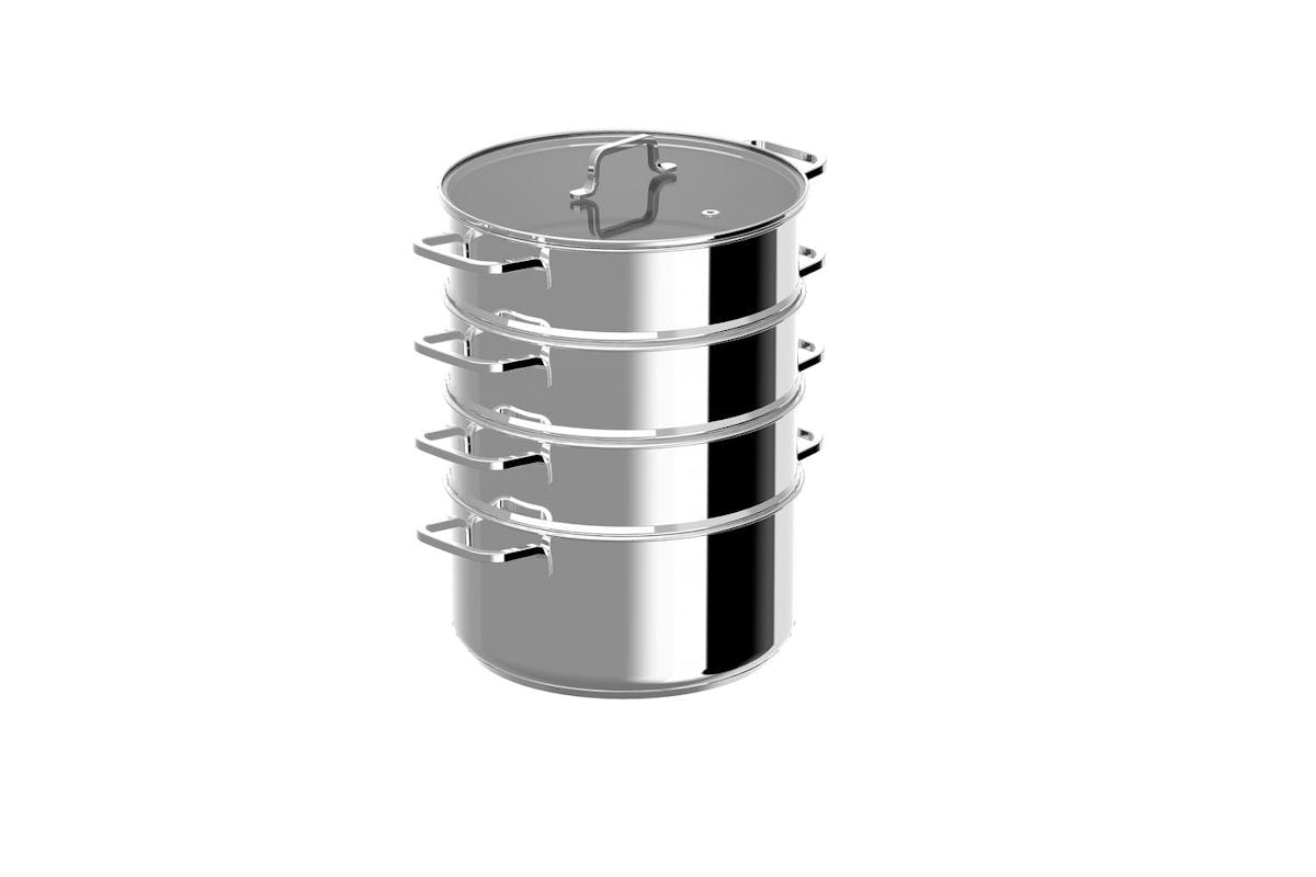 Berghoff Helix Steamer Set | Stainless Steel | 5 Piece