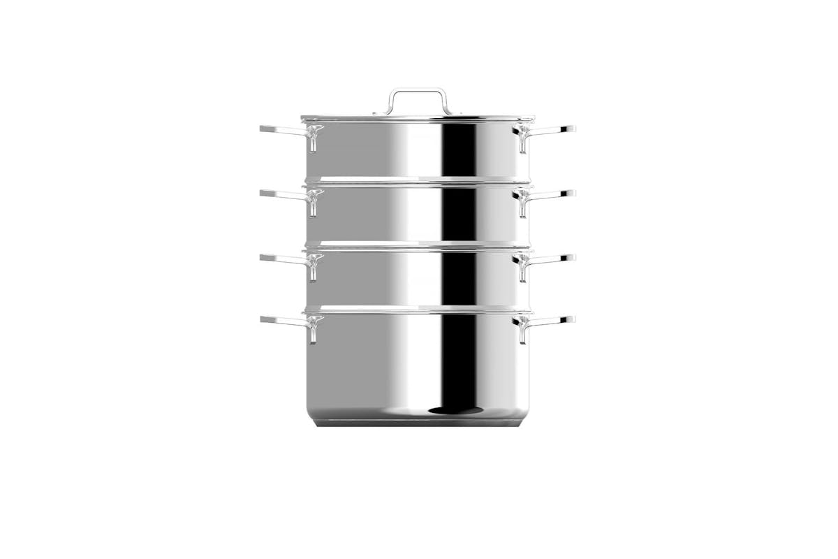 Berghoff Helix Steamer Set | Stainless Steel | 5 Piece-3