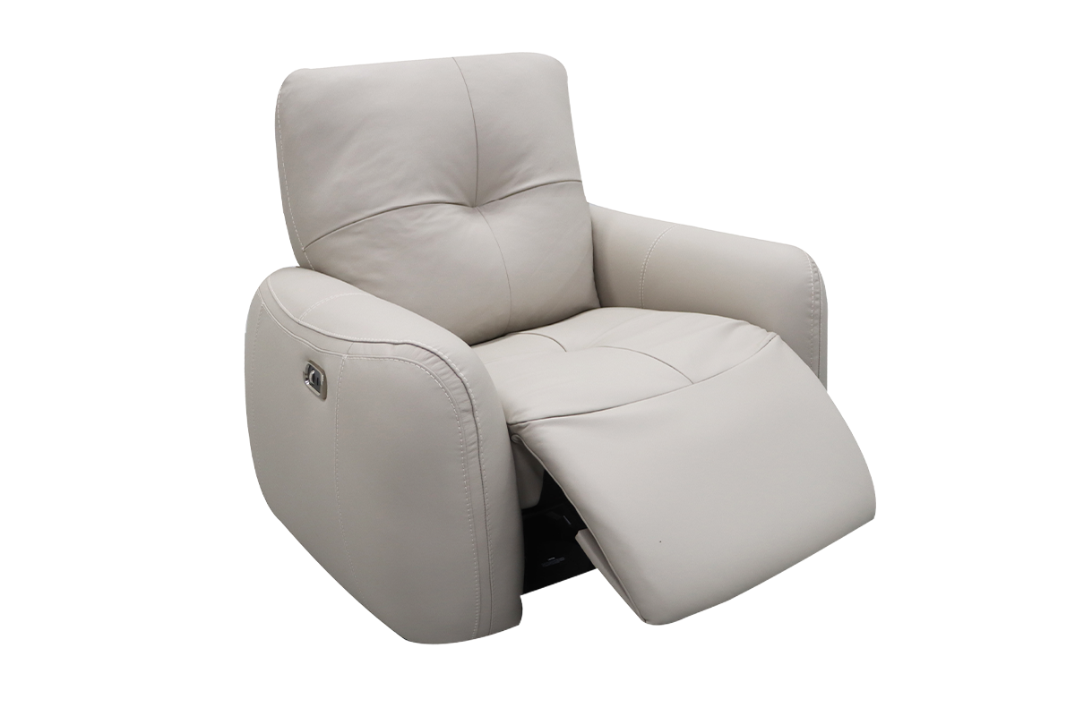 Poppy Armchair | Power Recliner | Leather | Beige-4