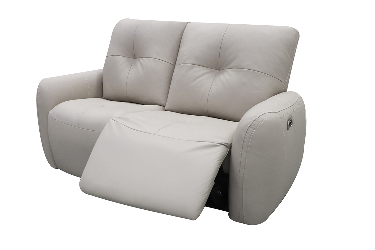Poppy 2.5 Seater Sofa | Power Recliner | Leather | Beige-3