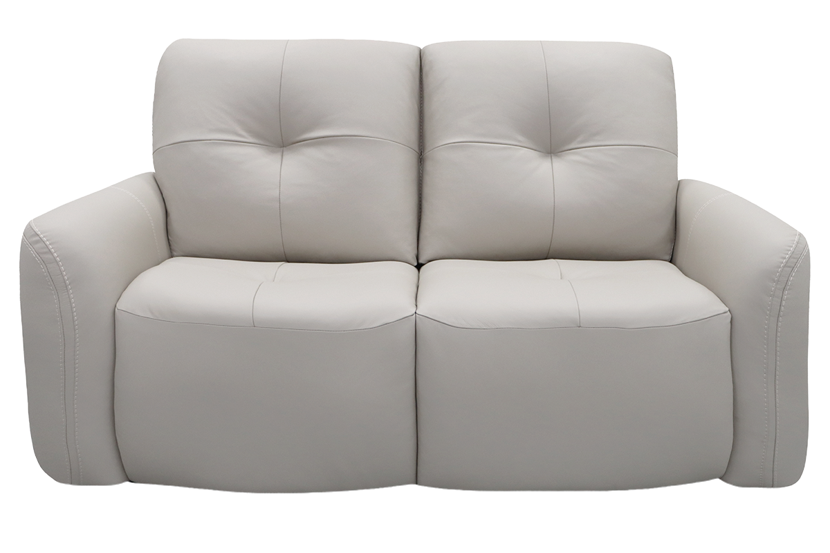 Poppy 2 Seater Sofa | Power Recliner | Leather | Beige