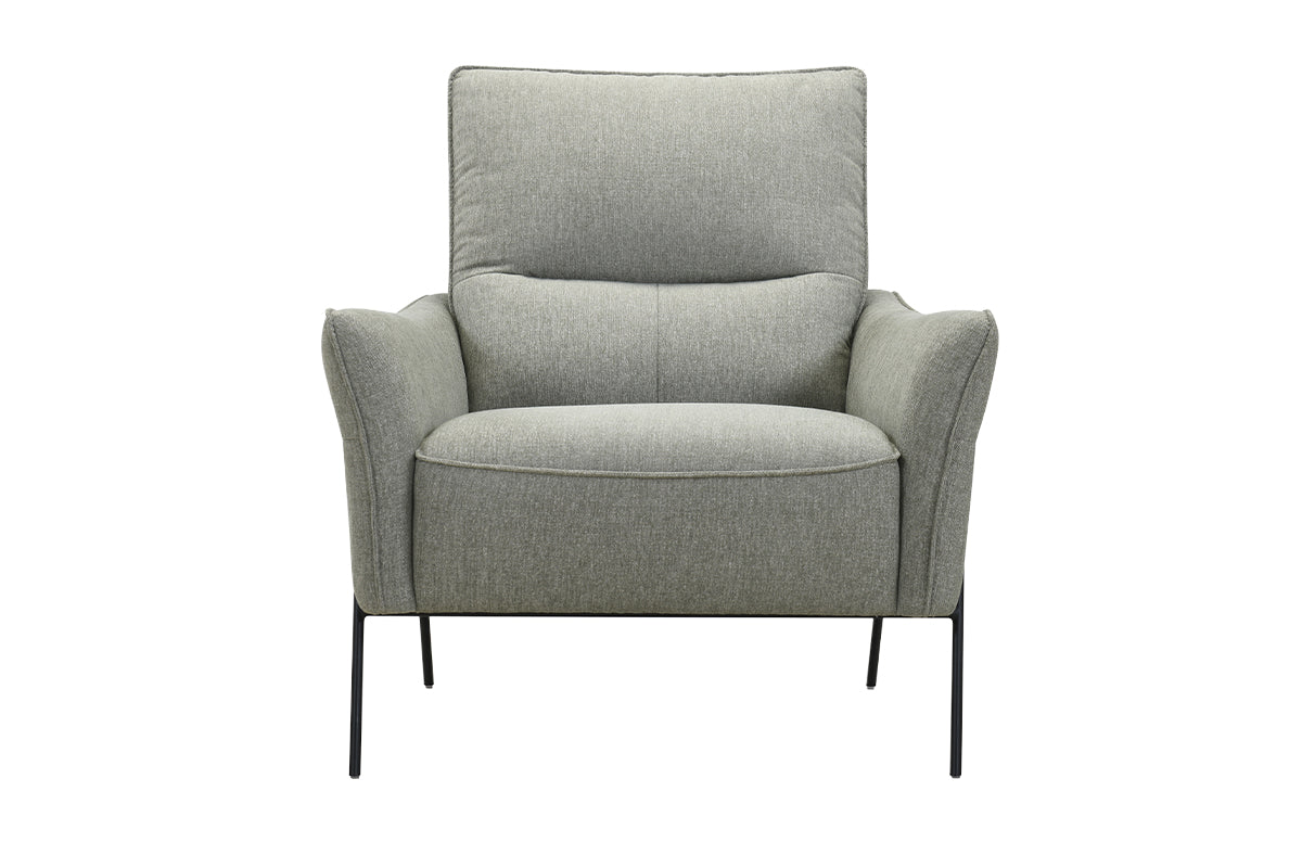 Lidia Accent Chair | Grey/Black
