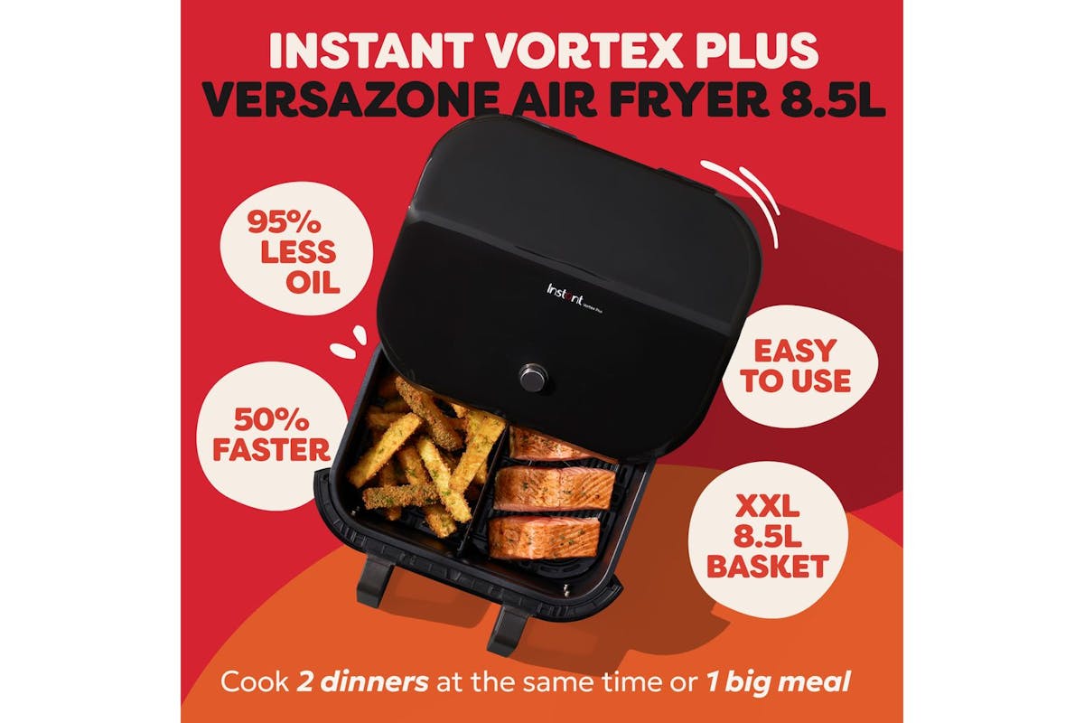 Instant Pot Vortex Plus Versazone 8.5L Air Fryer | 140-1151-01-UK | Black-2