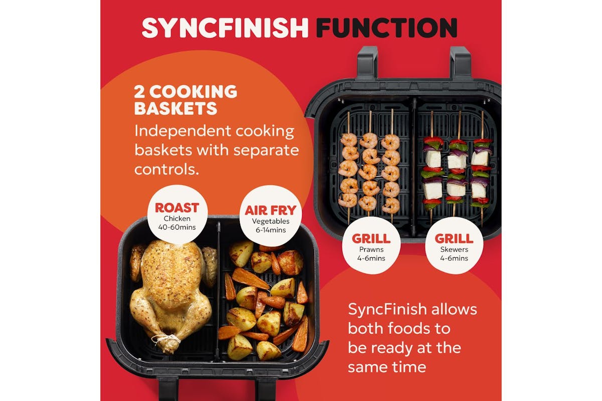 Instant Pot Vortex Plus Versazone 8.5L Air Fryer | 140-1151-01-UK | Black-7