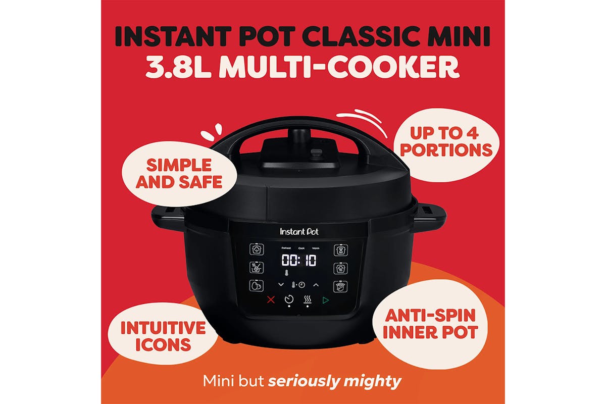 Instant Pot Classic 3.8L Mini Multi-Cooker | 140-8000-01-UK | Black-2