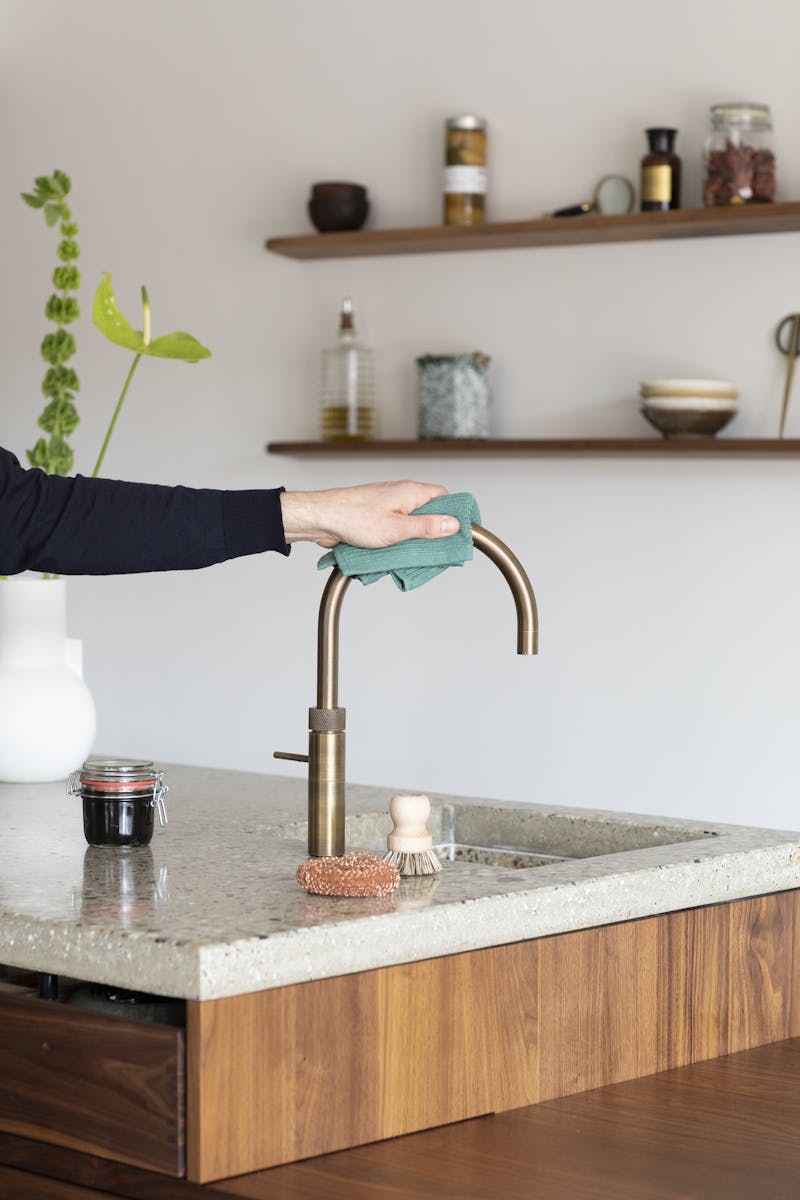 Quooker Fusion Round Tap | Patinated Brass | FNRPTB-11